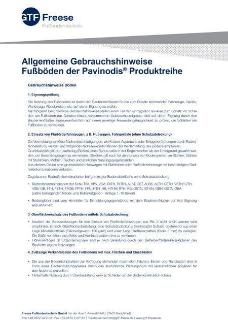 Gebrauchshinweise